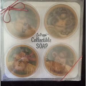 Vintage New La Poppi Collectible Decorative Soap Snowman Christmas Set Of 4